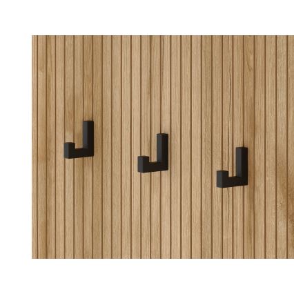 Parete attrezzata per ingresso con specchio SVEN marrone/grafite