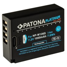 PATONA - Accumulatore Fuji NP-W126S 1050mAh Li-Ion Platinum USB-C di ricarica