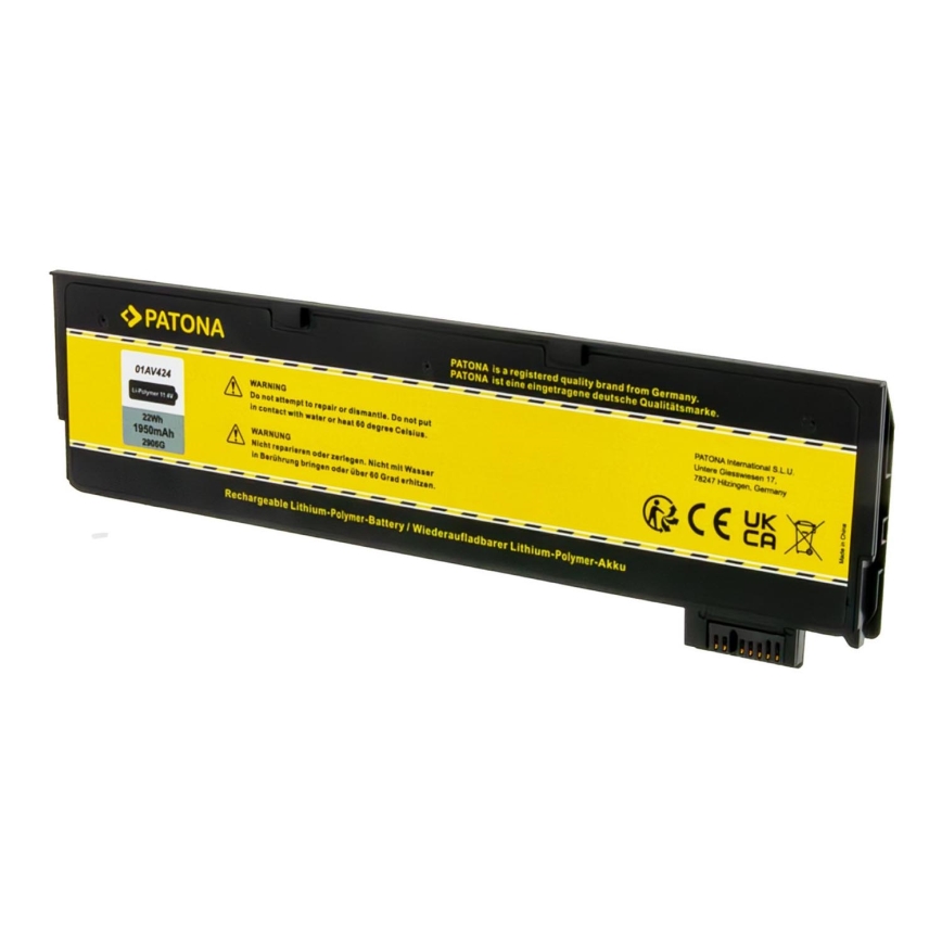 PATONA - Accumulatore Lenovo Thinkpad T570/A475 1950mAh Li-Pol 11,4V 01AV424