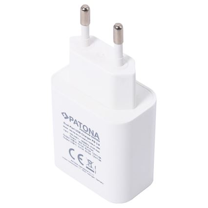 PATONA - Adattatore con uscita USB e USB-C Potenza 18W