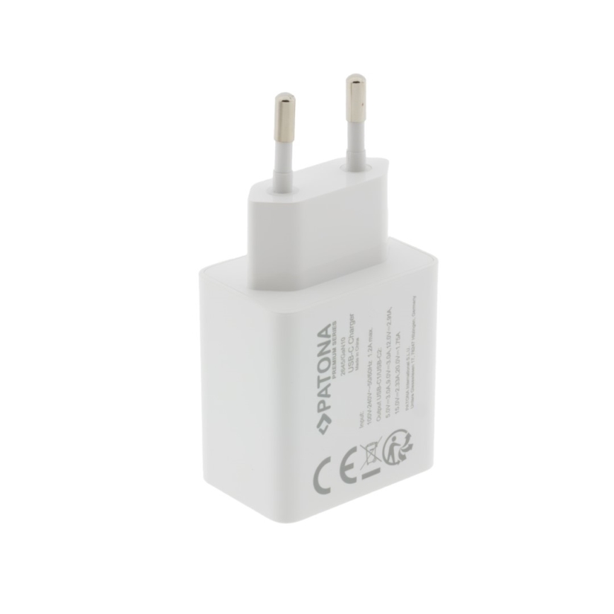 PATONA - Adattatore di ricarica Power delivery 35W 2xUSB-C -PD 3.0