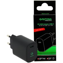 PATONA - Adattatore di ricarica USB-C Power delivery 20W/230V nero