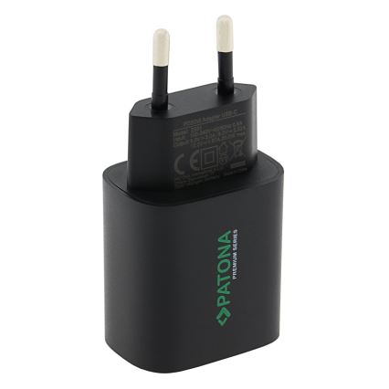 PATONA - Adattatore di ricarica USB-C Power delivery 20W/230V nero