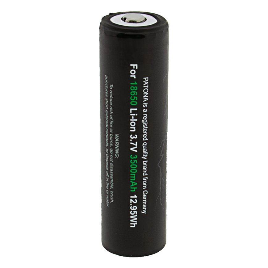 PATONA - Batteria 18650 Li-ion 3500 mAh PREMIUM 3,7V