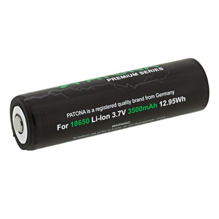 PATONA - Batteria 18650 Li-ion 3500 mAh PREMIUM 3,7V