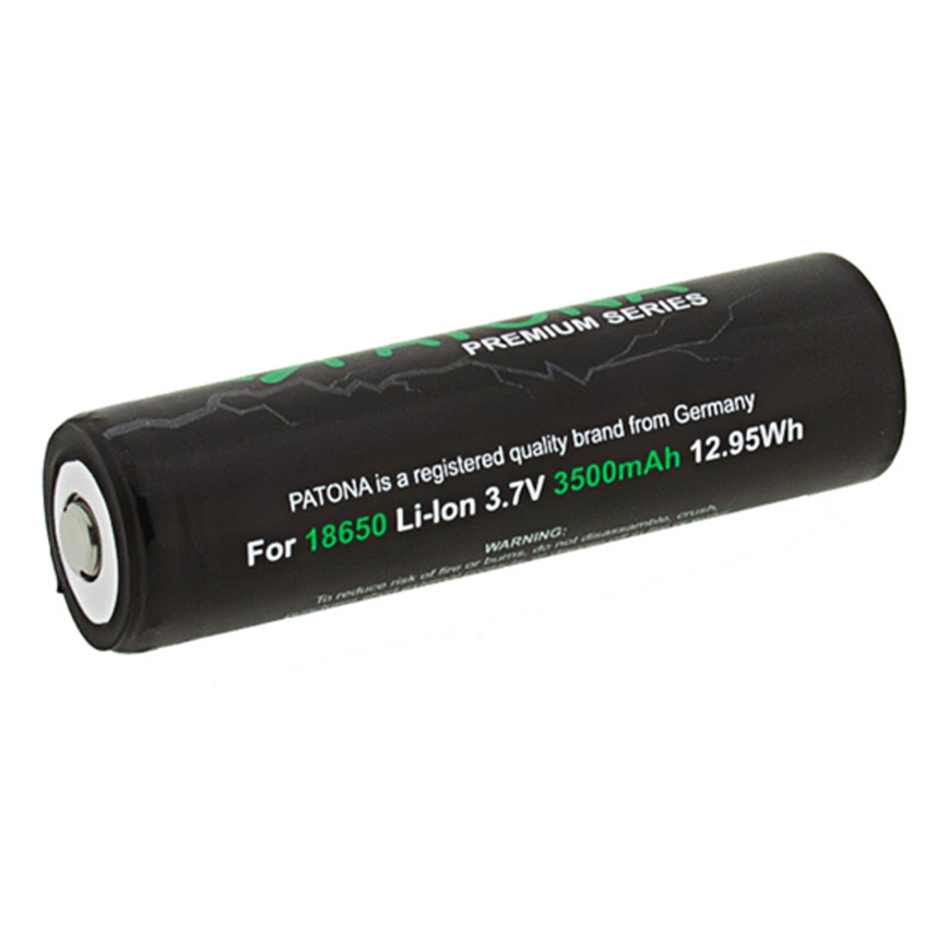 PATONA - Batteria 18650 Li-ion 3500 mAh PREMIUM 3,7V