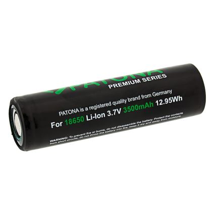 PATONA - Batteria 18650 Li-ion 3500 mAh PREMIUM 3,7V