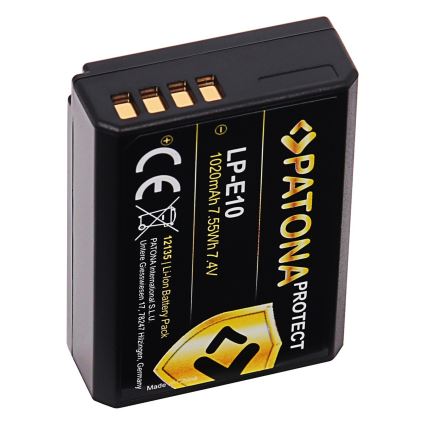 PATONA - Batteria Canon LP-E10 1020mAh Li-Ion Protect