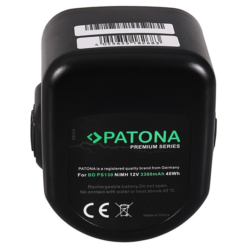 PATONA - Batteria Dewalt 12V 3300mAh Ni-MH Premium