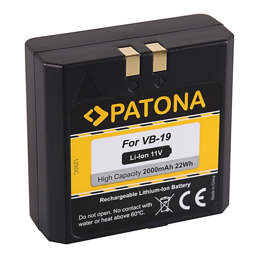 PATONA - Batteria GODOX VB18/VB19 2000mAh Li-Ion 11V