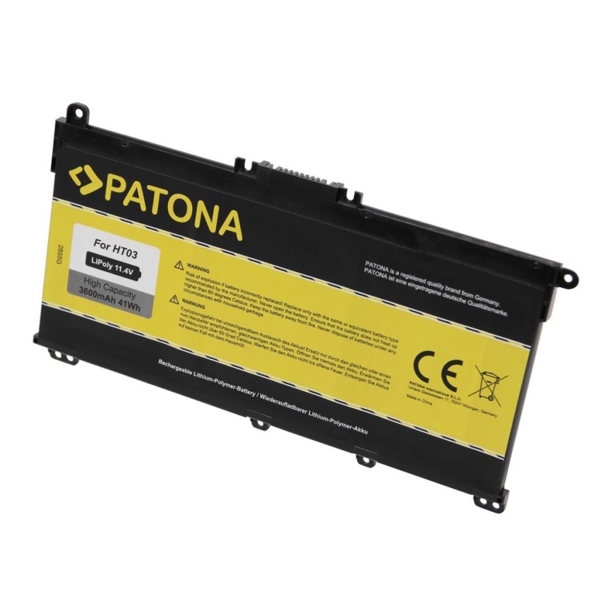 PATONA - Batteria HP Pavilion X360 14-BA serie 3400mAh Li-Pol 11,55V BK03 / BK03XL