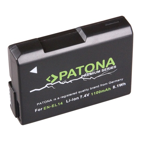 PATONA - Batteria Nikon EN-EL14 1100mAh Li-Ion Premium