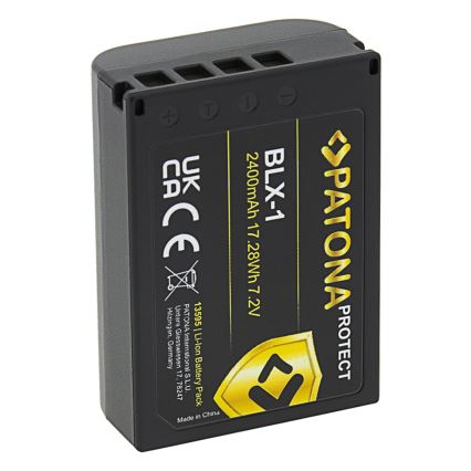 PATONA - Batteria Olympus BLX-1 2400mAh agli ioni di litio Protect OM-1