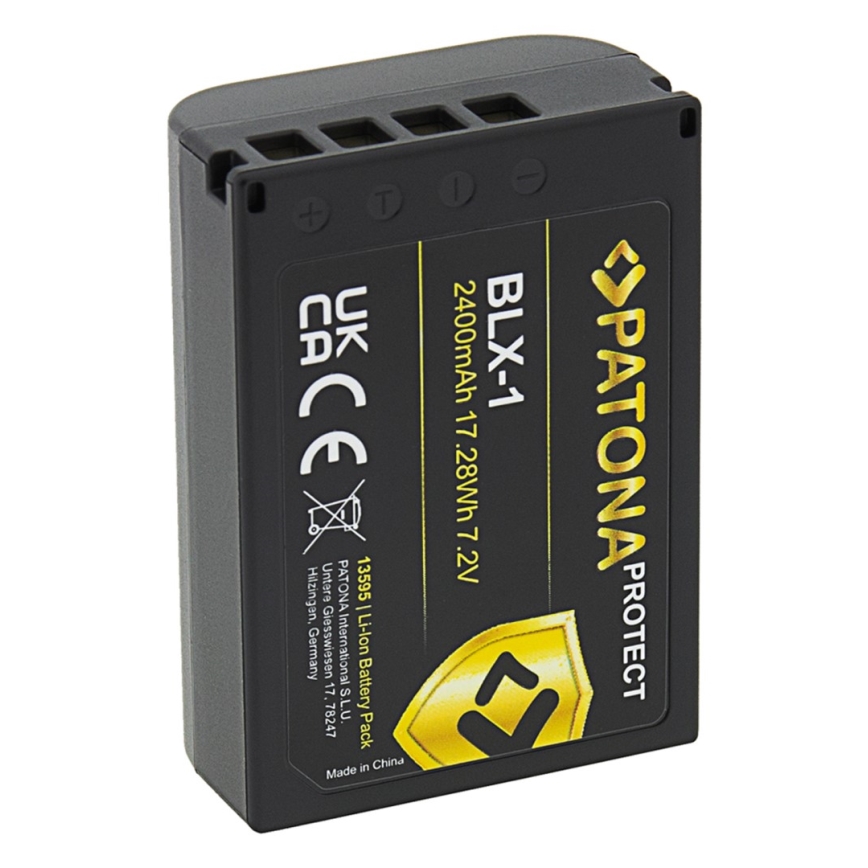 PATONA - Batteria Olympus BLX-1 2400mAh agli ioni di litio Protect OM-1