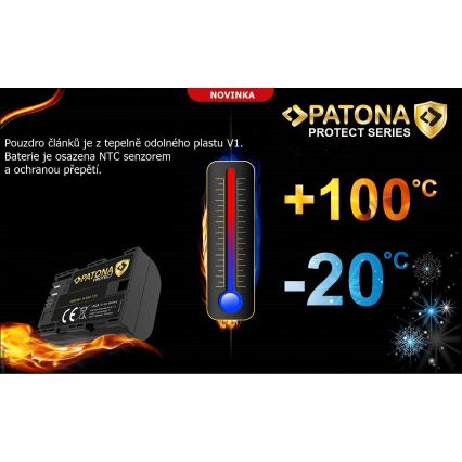 PATONA - Batteria Olympus BLX-1 2400mAh agli ioni di litio Protect OM-1