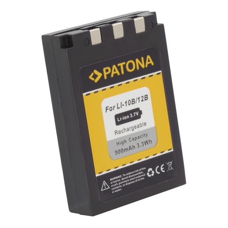 PATONA - Batteria Olympus Li-12B / Li-10B 900mAh Li-Ion