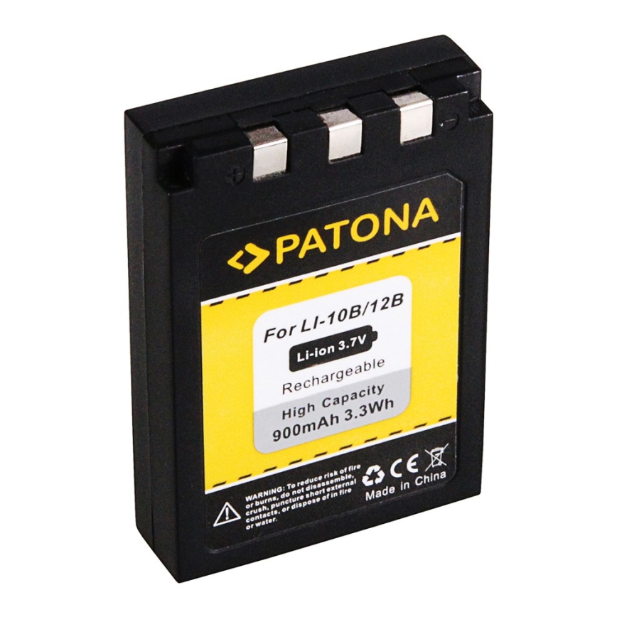 PATONA - Batteria Olympus Li-12B / Li-10B 900mAh Li-Ion