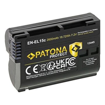 PATONA - Batteria per Nikon EN-EL15C 2600mAh Li-Ion Protect