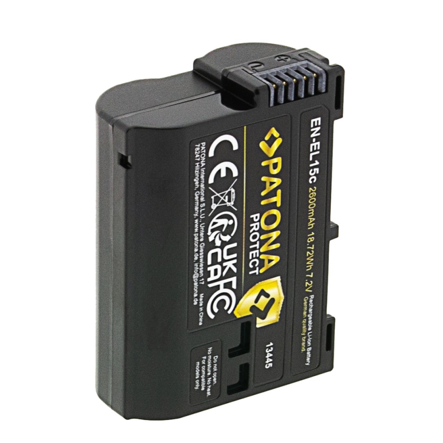 PATONA - Batteria per Nikon EN-EL15C 2600mAh Li-Ion Protect