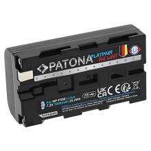 PATONA - Batteria Sony NP-F550/F330/F570 3500mAh Li-Ion Platinum con ricarica USB-C
