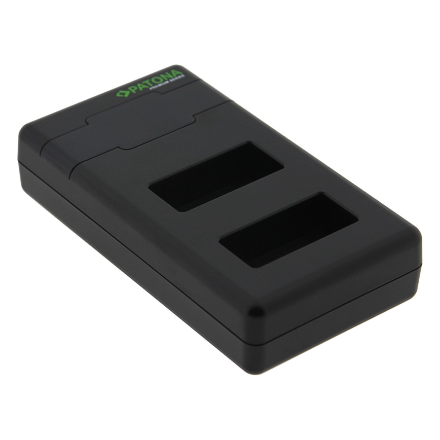 PATONA - Caricabatterie rapido Dual Canon LP-E17 + cavo USB-C 0,6m