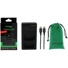 PATONA - Caricabatterie rapido Dual Sony NP-FZ100 + cavo USB-C 0,6m