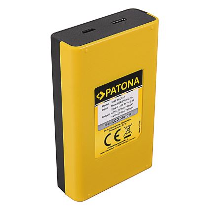 PATONA - Caricatore Dual GoPro MAX con LCD