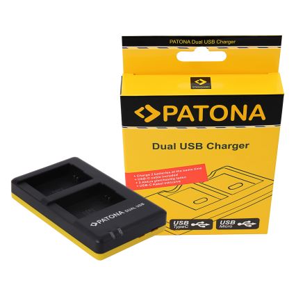 PATONA - Caricatore Foto Dual Quick Sony NP-FW50 USB