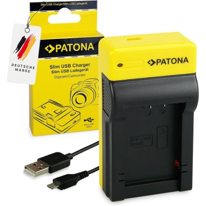 PATONA - Caricatore Foto Panasonic DMW-BMB9 slim,USB