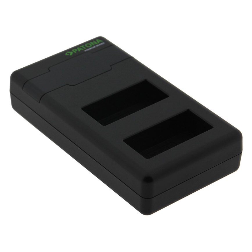 PATONA - Caricabatterie rapido Dual per Fuji NP-W126 + cavo USB-C 0,6m