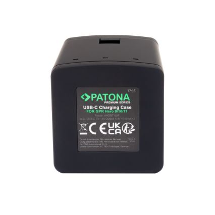 PATONA - Caricatore Triple GoPro Hero 9/Hero 10/Hero 11/Hero 12