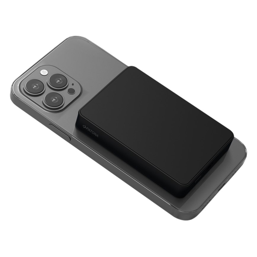 PATONA - Power Bank 10000mAh Li-Pol-PD20W con ricarica MagSafe USB-C e Qi