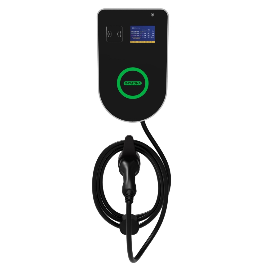 PATONA - Stazione di ricarica con display LCD per auto elettriche 11kW/400V/16A IP54