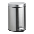 Pattumiera 17x25,5 cm acciaio inox/argento