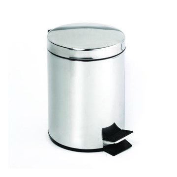 Pattumiera 30x45 cm in acciaio inossidabile/argento