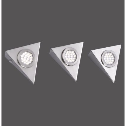 Paul Neuhaus 1119-55-3 - SET 3x LED Illuminazione per mobili con sensore HELENA LED/2,5W/230V