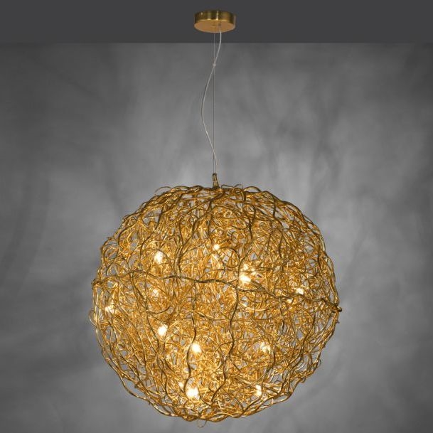 Paul Neuhaus 2019-12 - Lampadario a sospensione SAREA 15xG9/40W/230V, oro