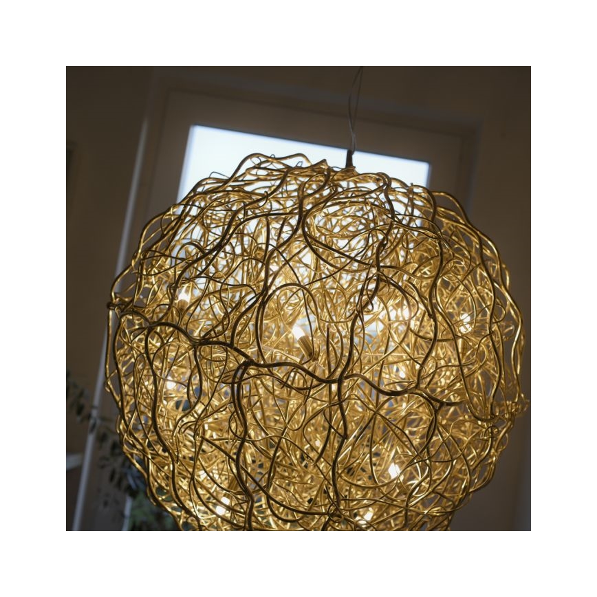 Paul Neuhaus 2019-12 - Lampadario a sospensione SAREA 15xG9/40W/230V, oro