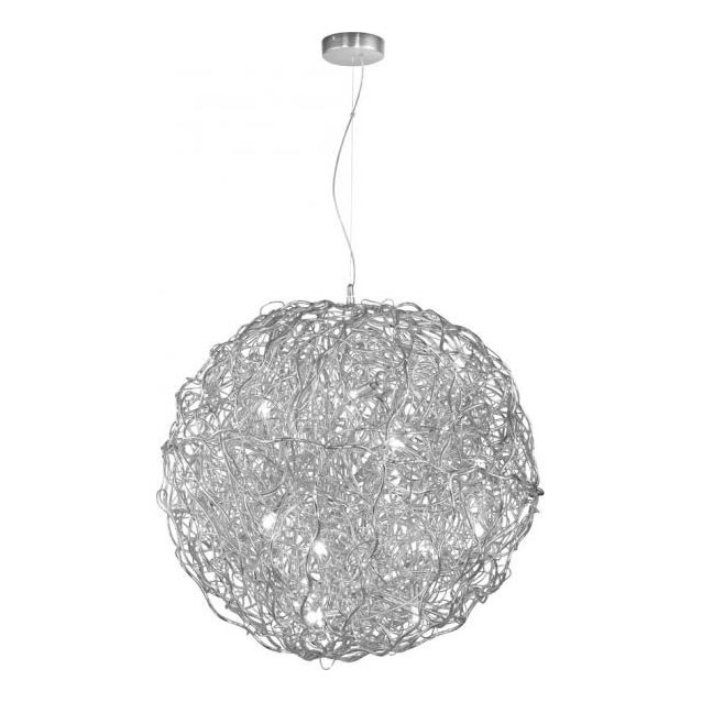 Paul Neuhaus 2019-21 - Lampadario sospeso su cavo SAREA 15xG9/40W/230V, finitura argento
