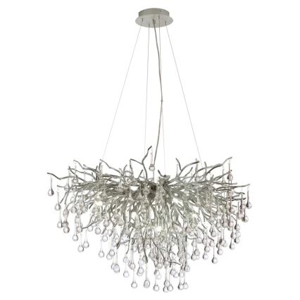Paul Neuhaus 2192-55 - Lampadario a sospensione con filo ICICLE 10xG9/40W/230V 50x100 cm cromo lucido