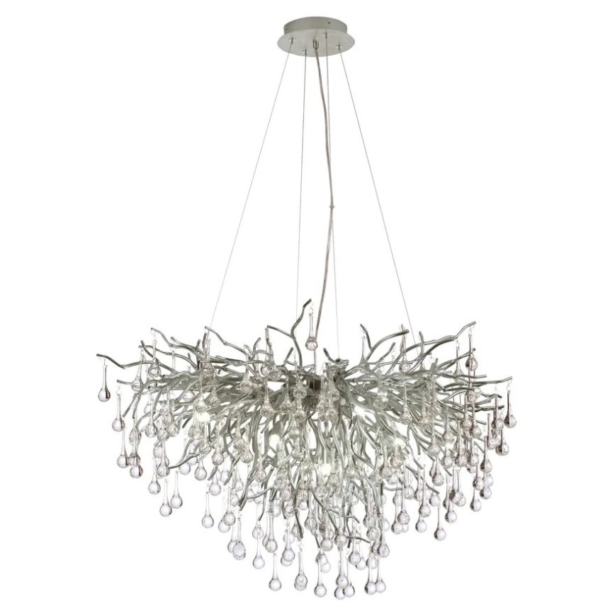 Paul Neuhaus 2192-55 - Lampadario a sospensione con filo ICICLE 10xG9/40W/230V 50x100 cm cromo lucido