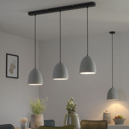 Paul Neuhaus 2231-22 - Lampadario a sospensione con filo ETON 1xE27/40W/230V calcestruzzo