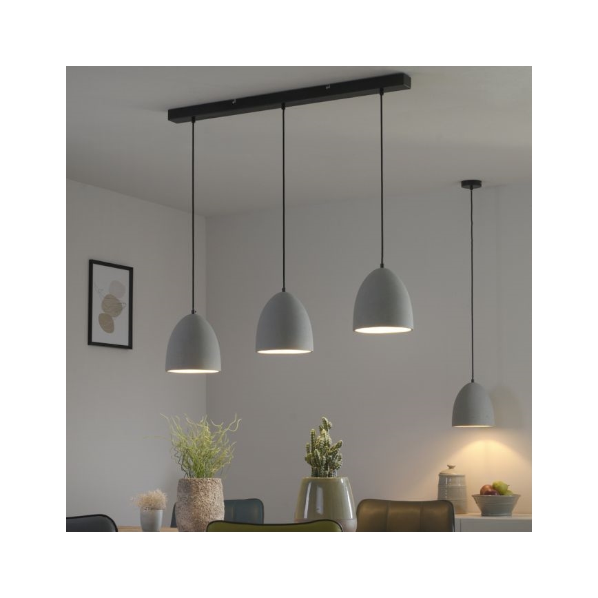 Paul Neuhaus 2231-22 - Lampadario a sospensione con filo ETON 1xE27/40W/230V calcestruzzo