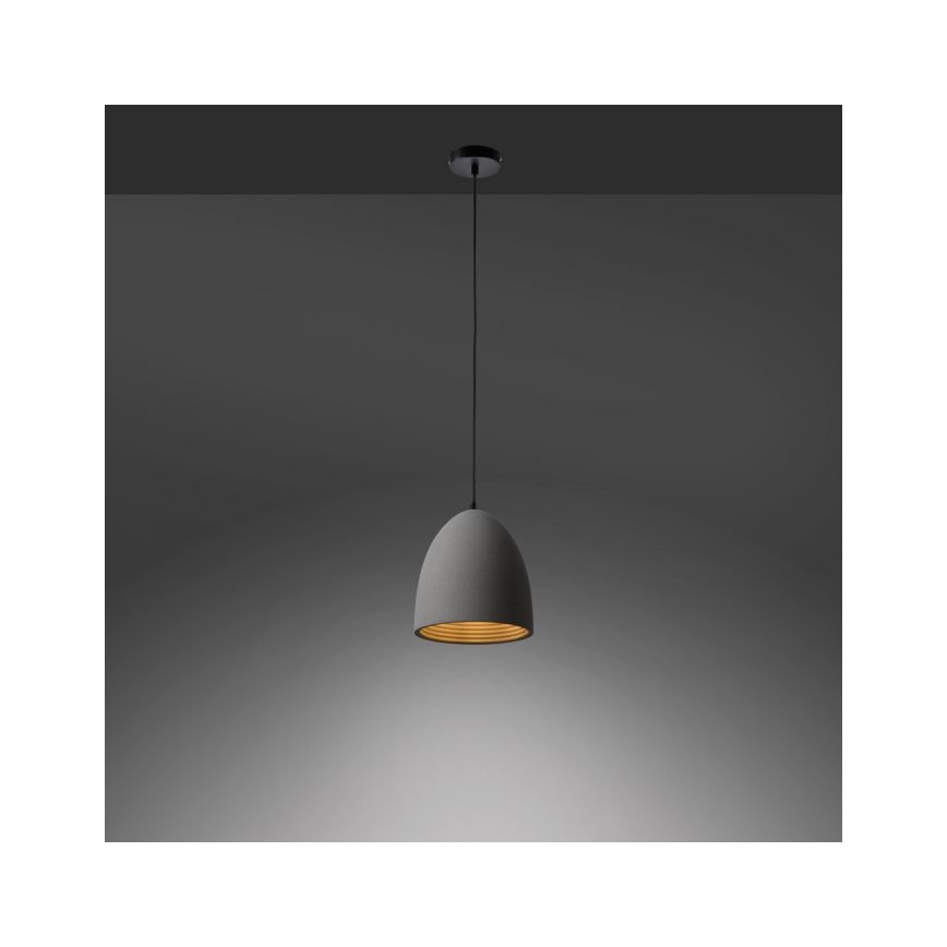 Paul Neuhaus 2231-22 - Lampadario a sospensione con filo ETON 1xE27/40W/230V calcestruzzo