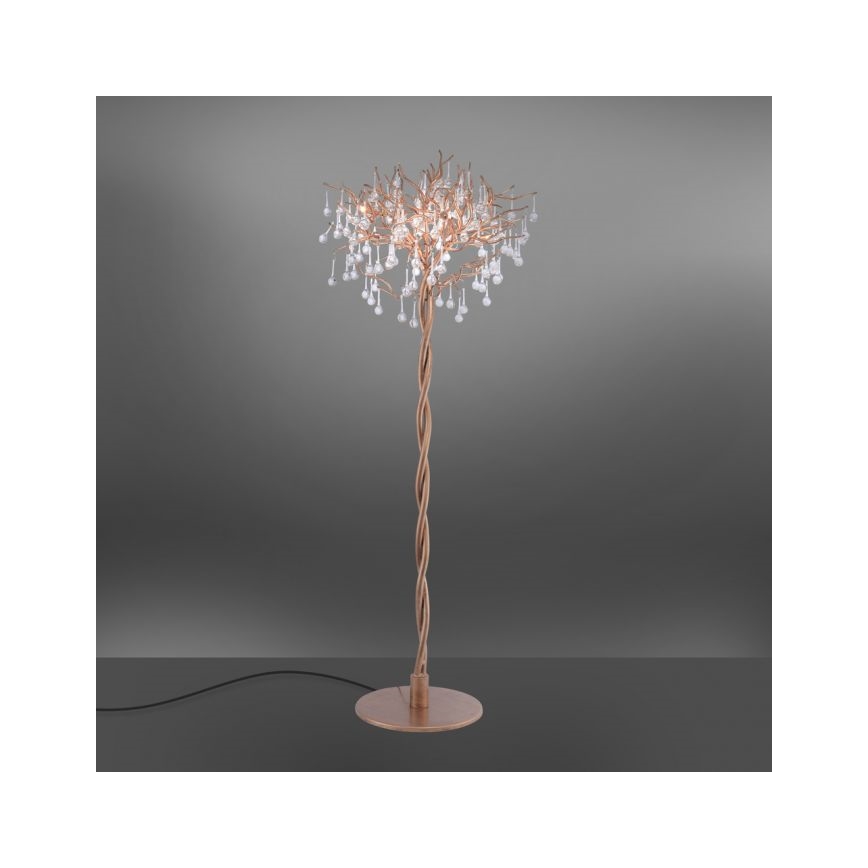 Paul Neuhaus 232-11 - Lampada da terra ICICLE 5xG9/40W/230V ottone