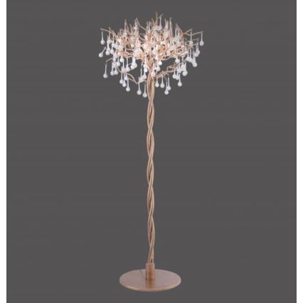 Paul Neuhaus 232-11 - Lampada da terra ICICLE 5xG9/40W/230V ottone