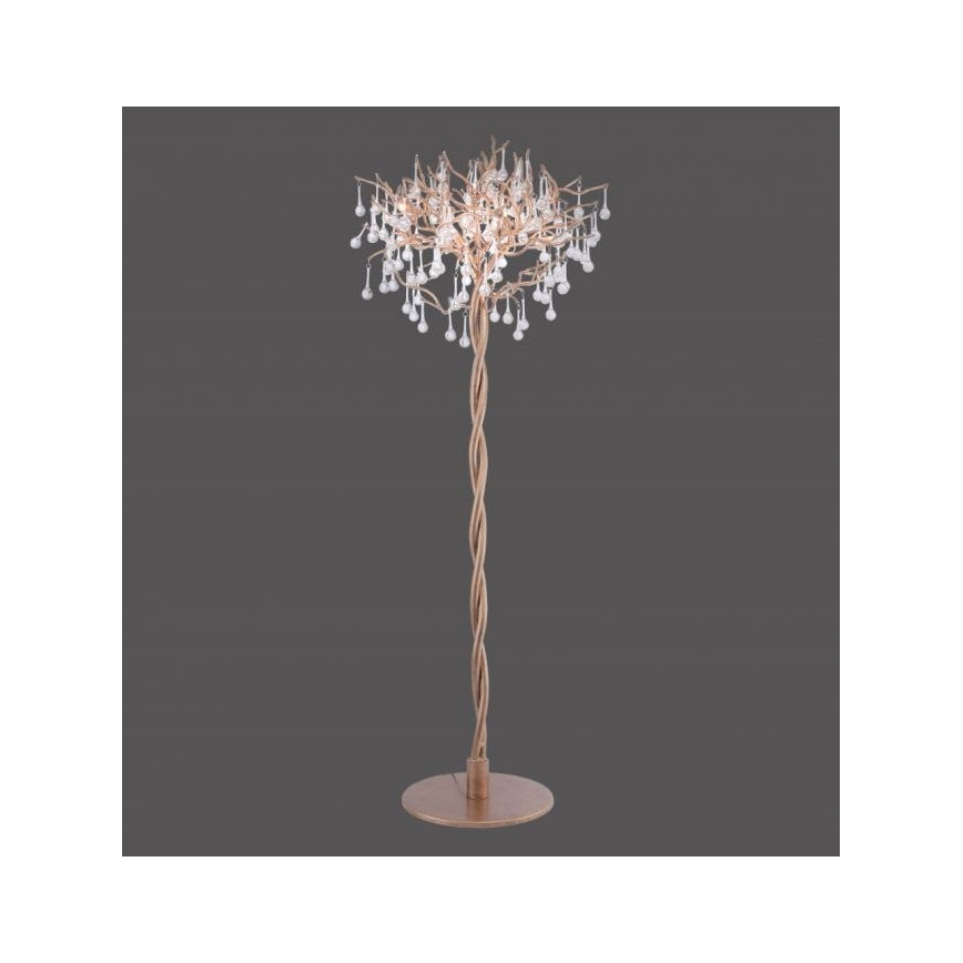 Paul Neuhaus 232-11 - Lampada da terra ICICLE 5xG9/40W/230V ottone