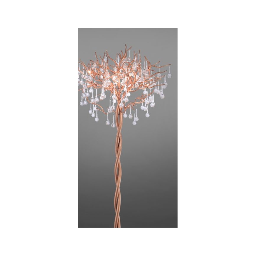Paul Neuhaus 232-11 - Lampada da terra ICICLE 5xG9/40W/230V ottone