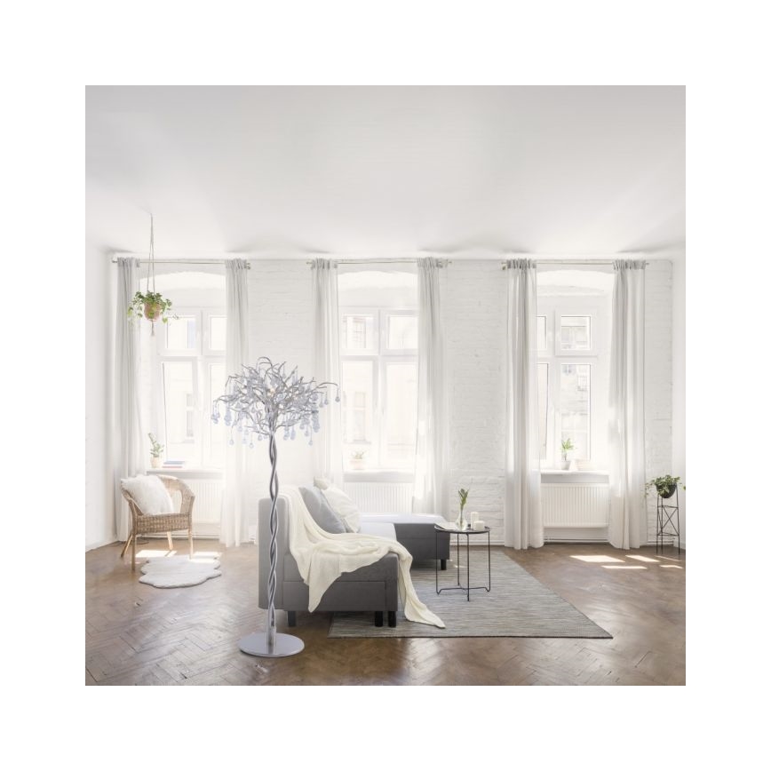 Paul Neuhaus 232-55 - Lampada con piedistallo ICICLE 5xG9/40W230V cromo lucido