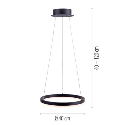 Paul Neuhaus 2381-13 - Lampadario LED dimmerabile su filo TITUS LED/28W/230V
